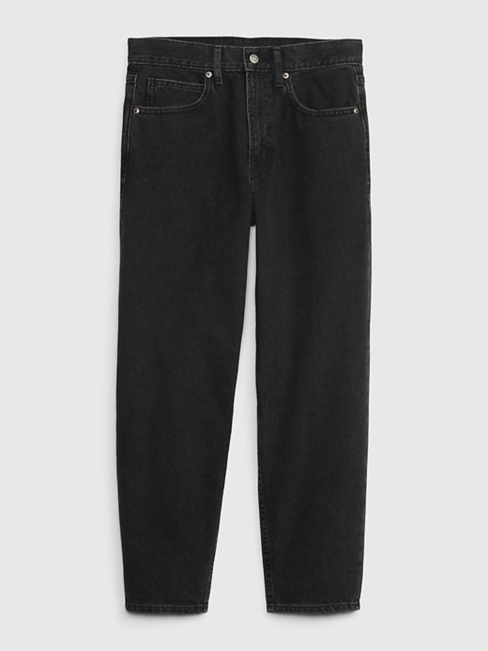 Gap high rise barrel jeans, washed black